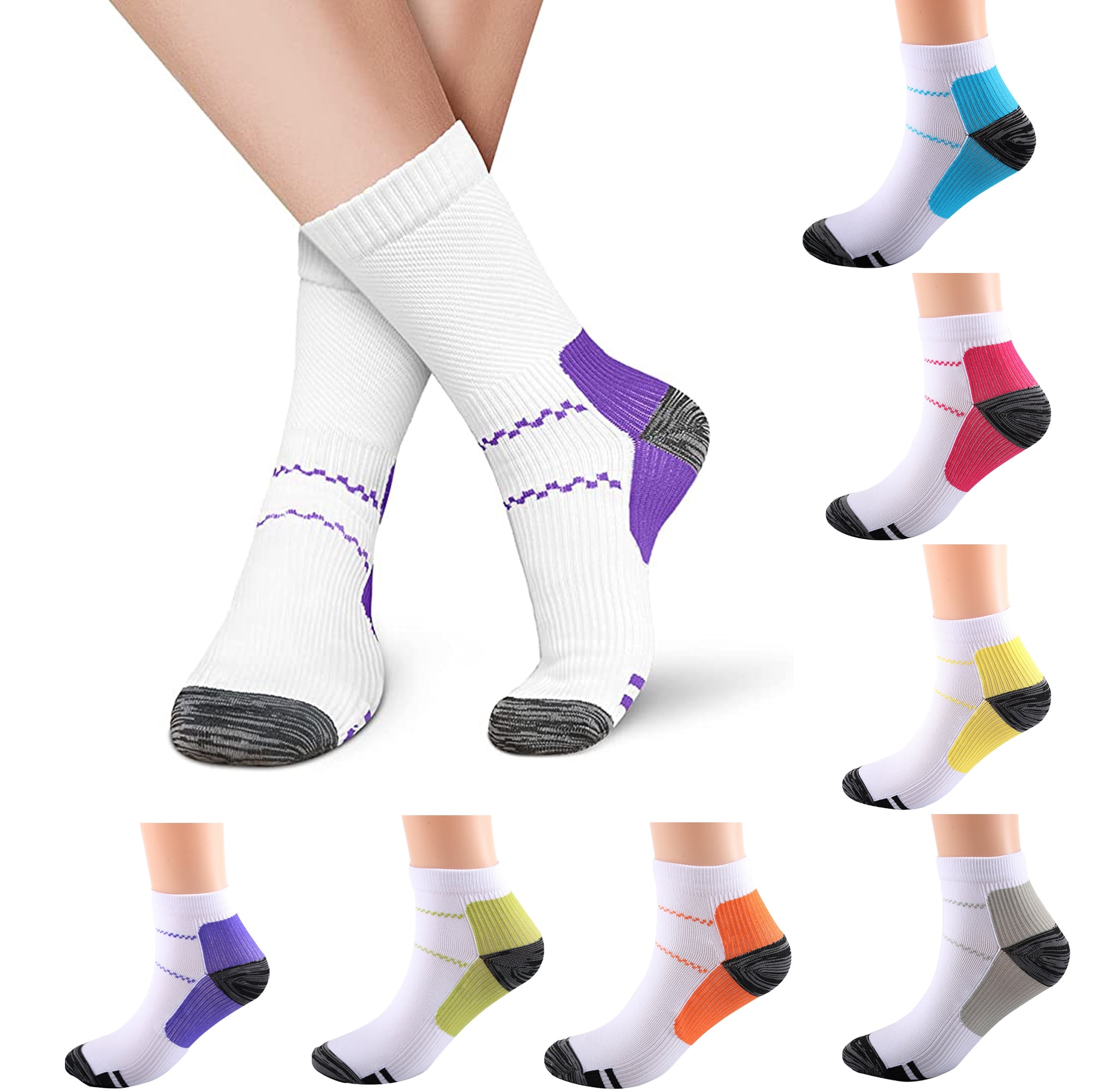 Compression Socks Antifatigue Plantar Fasciitis Heel Spurs Pain Sock