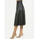 thumbnail image 3 of Falda midi vinipiel color Vino AMAD Casual para mujer talla M, 3 of 5