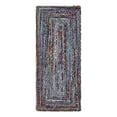 thumbnail image 3 of Unique Loom Braided Chindi Collection Area Rug (2' 7" x 6' 1" Runner Blue and Multi/Green), 3 of 7