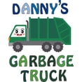 thumbnail image 1 of Garbage Truck Cute Vehicle Cartoon Customized Wall Decal - Custom Vinyl Wall Art - Personalized Name - Baby Girls Boys Kids Bedroom Wall Decal Room Decor Wall Stickers Decoration Size (10x8 inch), 1 of 7
