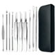 thumbnail image 1 of Kit de 10 herramientas para eliminar puntos negros y granos, extractor de comedones para eliminar puntos negros y granos en la nariz y la piel del rostro, 1 of 7
