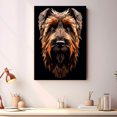 thumbnail image 2 of Briard Dog Art Canvas, Pet Wall, Polygon Art Print on Canvas Canvas, large wall art, bathroom wall art, Ready to Hang,Living Room,Bedroom ＆ Office, 2 of 4