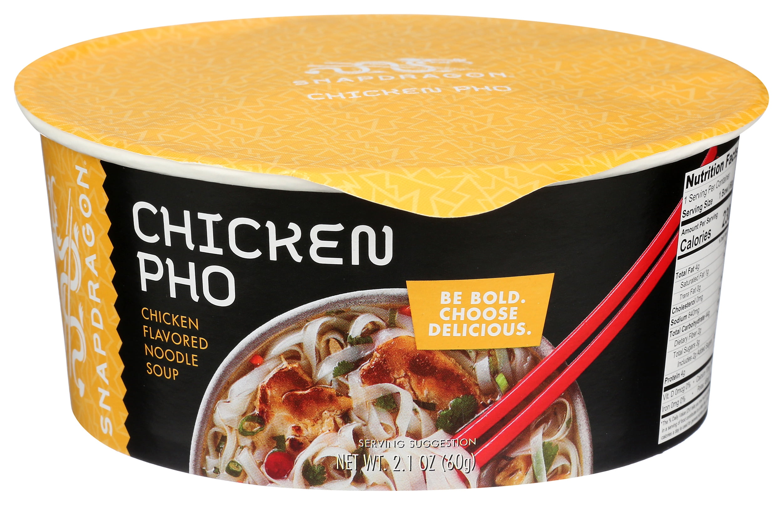 Pack of 6, Snapdragon Chicken Pho Bowl, 2.1 oz