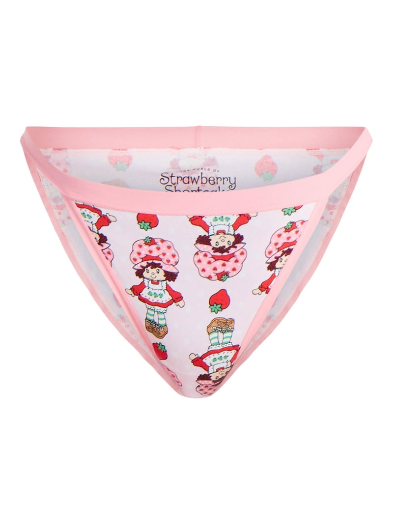 Strawberry Shortcake Women's Bikini Panties, 3-Pack, Sizes S-XXL