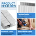 thumbnail image 4 of MEITE 22GA 14 Series Galvanized Staples, 13/32" Crown 1/4" Length for Upholstery 10,048 Pcs/Box(20 Boxes), 4 of 8