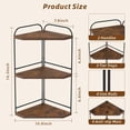 thumbnail image 7 of Corner Bathroom Counter Organizer, 3-Tier Wood Countertop Organizer for Perfume, Makeup Storage, Skincare Organizers for Vanity, Counter Corner Shelf for Kitchen, Bathroom, Dresser (Rustic Brown), 7 of 7