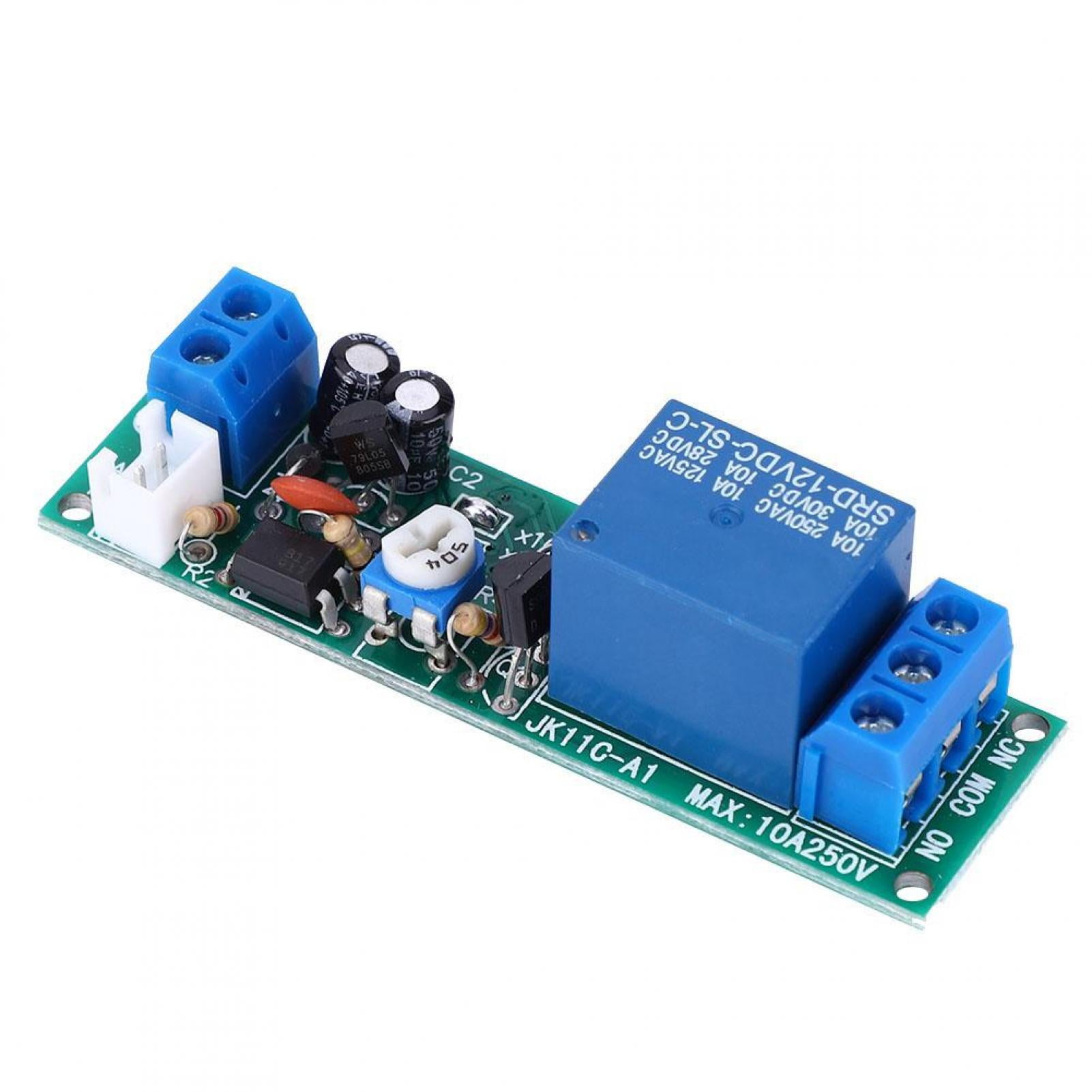DC 5V 12V Adjustable Timing Timer Delay Turn OFF Relay Switch Time Module 1~10s