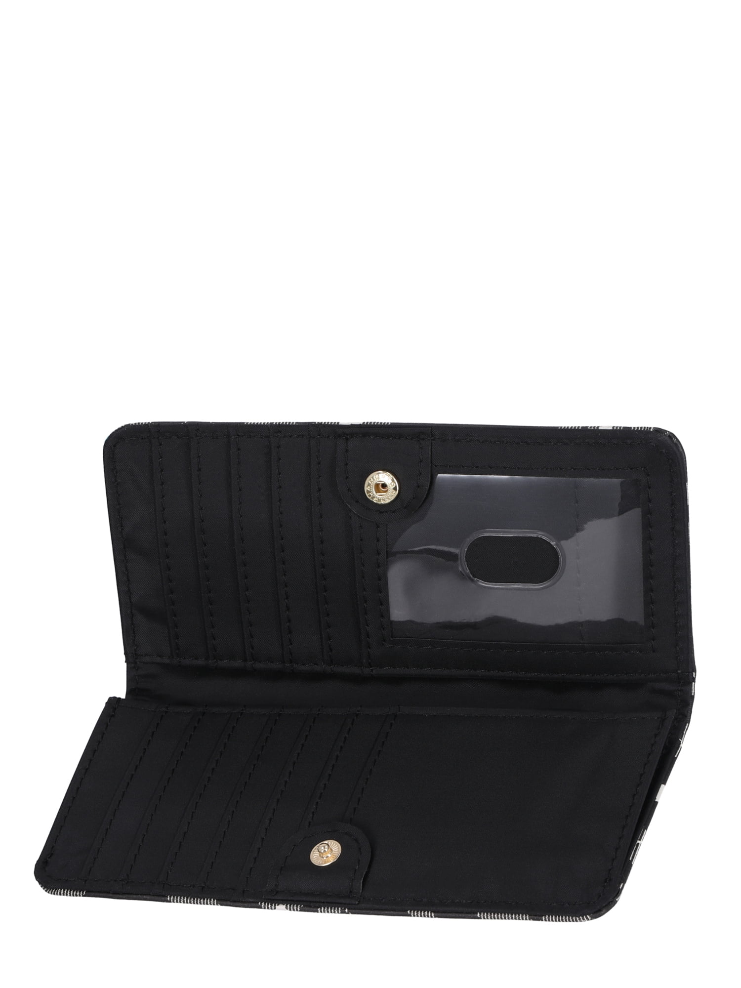 Time and Tru Women's Alexandra Slim Tab Wallet, Plaid