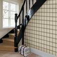thumbnail image 2 of Chesapeake Twain Black Plaid Wallpaper, 2 of 3