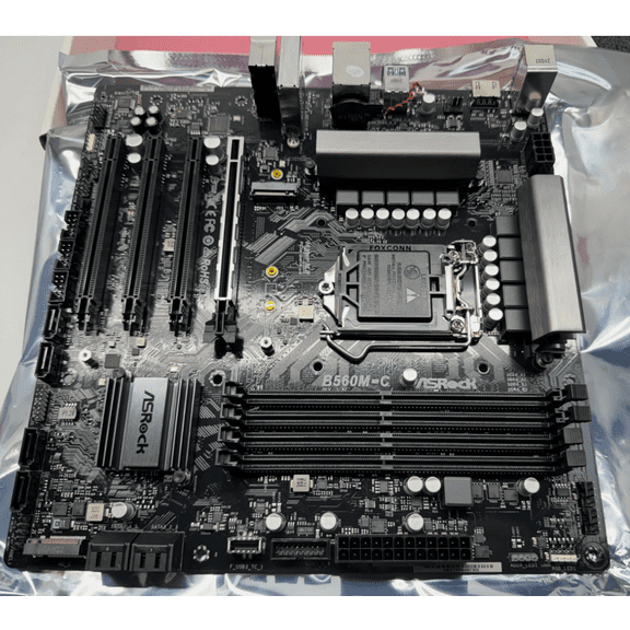 Pre-Owned ASRock B560M-C Motherboard DDR4 LGA 1200 WiFi Card - Motherboard only