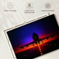 thumbnail image 6 of Elephant Stock Airplane At Dusk Wall Art - Horizontal Canvas Wall Art - Living Room Wall Decor - Transportation Canvas - Black And Blue Decor - 12" x 8", 6 of 8