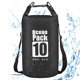 thumbnail image 4 of Bolsa impermeable - Bolsa para el océano - Bolsa impermeable flotante - Ligera - Para navegación, kayak, senderismo, snowboard, camping, rafting, pesca y mochilero - 10 litros - Negra, 4 of 6