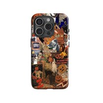 Retro Halloween Vintage Collage Art Phone Case Compatible with iPhone 11 to 17 Pro Max