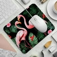thumbnail image 2 of Flamingo Printed Square Mousepad Desk Pad Desk Mat, 8.3x9.8 Inch, Non-Slip Rubber Bottom, Suitable for Office and Gaming, 2 of 6