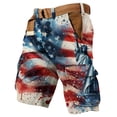 thumbnail image 3 of Cargo Shorts for Men Tactical 250 Anniversary USA Shorts American Flag Men Patriotic Straight 4th of July Patriotic Short for Summer Outings 2026 Gray XXXL, 3 of 5