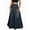 Retro Blue, variant on Women's Retro Distressed High Waist Frayed Hem A Line Wash Maxi Long Denim Skirt with Pockets
