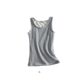 thumbnail image 3 of Minnieouse Ropa interior gruesa, lencería para niñas, sin mangas, chaleco cálido con fondo, cuello para mujeres, diseño Simple, capa base Prendas para la parte del cuerpo Gris Minnieouse AP013488-02, 3 of 6