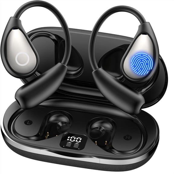 AI Translation Earbuds Real Time, 144 Language Translator Earbuds OWS 3-in-1 Translation Headphones, Translation Device for Travel Business Learning Compatible with iOS and Android(Black)