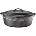 thumbnail image 3 of 9 Quart Pre-Seasoned Cast Iron Dutch Oven with Wire Bail Handle -  for Oven, Stove, Grill, Campfire, 3 of 6