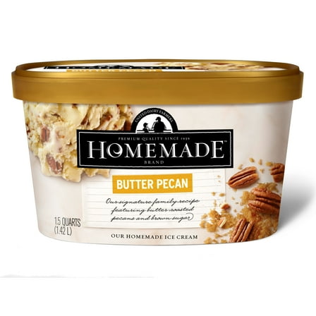 Homemade Brand Butter Pecan Ice Cream