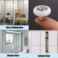 thumbnail image 4 of Ruedas de repuesto para puertas corredizas de ducha, tornillos de acero inoxidable resistentes a la corrosión y a prueba de óxido que garantizan un funcionamiento suave, rodillos para puertas de, 4 of 5