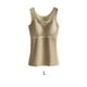 thumbnail image 4 of Sonducket Ropa interior térmica de invierno para mujer, Top de alta elasticidad para mantener el calor, chaleco básico adelgazante informal, accesorio de Camisetas sin mangas Caqui L Sonducket AP013374-17, 4 of 6