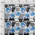 thumbnail image 1 of oneOone Cotton Jersey Medium Blue Fabric Triangle Sewing Fabric By The Yard Printed Diy Clothing Sewing Supplies 58 Inch Wide, 1 of 4