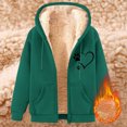 thumbnail image 2 of GigrtiJin Mens Cardigan Jacket Solid Color Full Zip Printed Hooded Fleece Sweatshirt with Pocket Winter Thermal Cozy Hoodies, 2 of 3