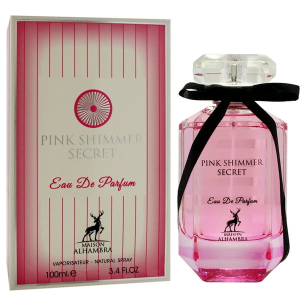 香水(女性用) PINK SHIMMER SECRET Eau De Parfum 100ml Maison Alhambra Pink Shimmer Secret Ladies EDP Spray, 3.38 oz