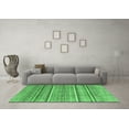 thumbnail image 3 of Ahgly Company Indoor Round Oriental Emerald Green Modern Area Rugs, 8' Round, 3 of 4