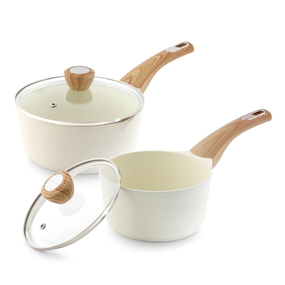 Set de sartenes SENSARTE Ceramic de 1,5 y 2,5 L con tapa de inducción