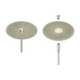 thumbnail image 4 of Uxcell 10pack Diamond Cutting Wheel 40mm Full Sand Cut Off Discs Diamond Coated Wheel with 2pack 3mm Mandrel, 4 of 6
