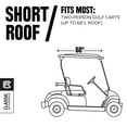 thumbnail image 3 of Classic Accessories Fairway Travel Golf Cart Short Roof Enclosure - Khaki, 3 of 12