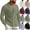 Army Green, variant on Men Casual Cotton Linen Shirts Vacation V Neck Long Sleeve Button Blouses Beach Trendy Comfy Solid Color Spring Fall Tops