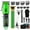 Green, variant on LQT Hair Clipper for Men Cordless Gift Set, Dual Trimmers with 7 Guide Combs & Accessories, Rechargeable Hair Cutting Kit for Home, Travel & Holiday Gifts