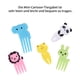 thumbnail image 4 of Cateissary 10 Pieces Plastic Cartoon Dessert Fruit Picks Flatware Appetizers Food Serving Home Forks Egg Dinnerware Snack Kids Type1 NO1, 4 of 6
