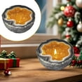 thumbnail image 2 of Agate Bowl, Creative Candle Holder, SSNTSY Candle Plate Ornament, Resin Mixed Dyed Candle Stand for Home & Tabletop Decoration, 2 of 8