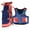 Blue With Red, variant on Hilason Junior Youth Bull Riding Pro Rodeo Leather Protective Vest Chaps