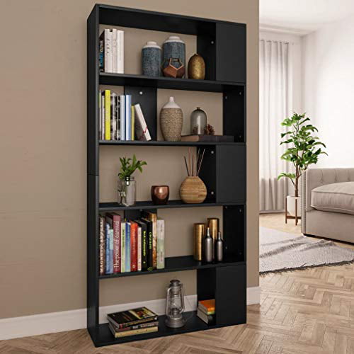 vidaXL Book Cabinet/Room Divider Living Room File Shelves Display Bookcase Storage Rack Unit Highboard White 155x24x160cm Chipboard 