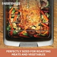 thumbnail image 6 of Farberware Bakeware 14.75 x 10.75 Inch Nonstick Roaster with U-Rack, Dishwasher Safe and Oven Safe to 450°F, Gray, 6 of 8