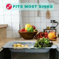 thumbnail image 5 of Kitchen Drain Basket, Sink Drying Rack for Storing and Washing Dishes/Fruit/Vegetables (White), 5 of 5