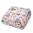 thumbnail image 2 of KLL Fleece Blanket Plush Throw Blanket Hello Summer With Gnome ,Soft Fuzzy Cozy Flannel Blanket for Couch Sofa Bed.(60"x50" ), 2 of 7