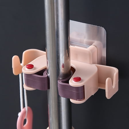 

Enowise-YL Broom Mop Holder Wall Mounted Broom Rack Garage & Garden Tool Organizer Closet Storage Utility Hanger For Kitchen