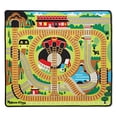 thumbnail image 4 of Melissa & Doug Round The Rails Train Rug with 3 Linking Wooden Train Cars (39 X 36", Frustration-Free Packaging), 4 of 5