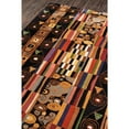 thumbnail image 4 of Momeni New Wave 5'9" X 5'9" Round Contemporary Hand Tufted Wool Rug in Black, 4 of 4