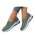 thumbnail image 3 of CAIXAI Walking Shoes for Women Orthopedic Dress Shoes for Women Lightweight Knit Upper Embroidery White Sneakers for Women Walking Anti-Skid Adjustable Upper Mary Jane Flats Hands-Free Barefoot Shoe, 3 of 6