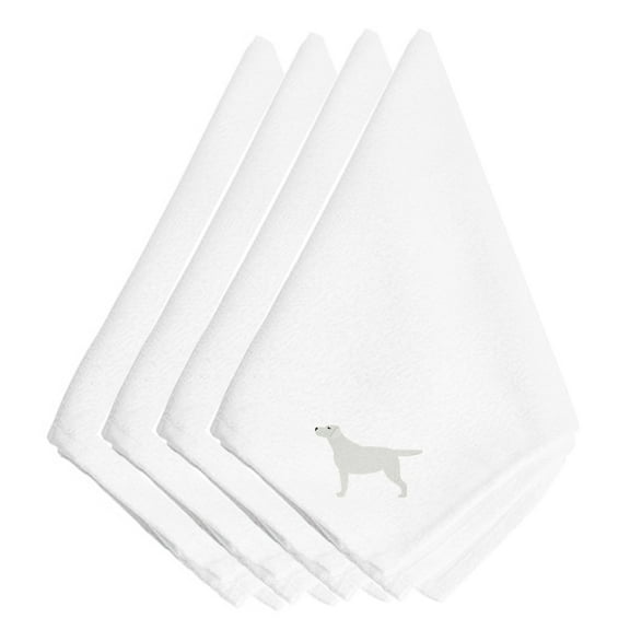 Yellow Labrador Retriever Embroidered Napkins Set of 4
