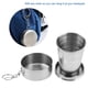 thumbnail image 1 of Taza Plegable Portátil ANGGREK de Acero Inoxidable Color Plata, 1 of 8