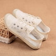 thumbnail image 3 of Women's Lightweight Walking shoes- Mesh canvas flat shoes & Lace breathable shoes, 3 of 7