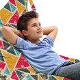 thumbnail image 1 of Retro Lounger Chair Bag, Funk Art Abstract Geometric Grunge Triangles Murky Graphic Design, High Capacity Storage with Handle Container, Lounger Size, Multicolor, by Ambesonne, 1 of 5